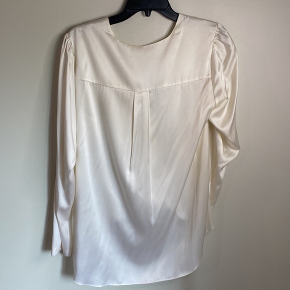 ALC Silk White Faux Wrap Hi Lo Top 10 - Picture 5 of 7